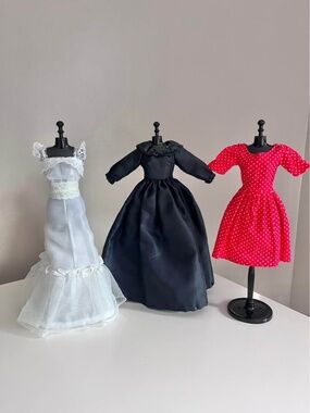 Vintage Handmade Barbie Clothes - TLC condition dresses